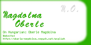 magdolna oberle business card